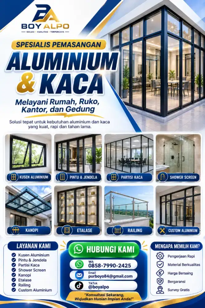Spesialis aluminium dan kaca