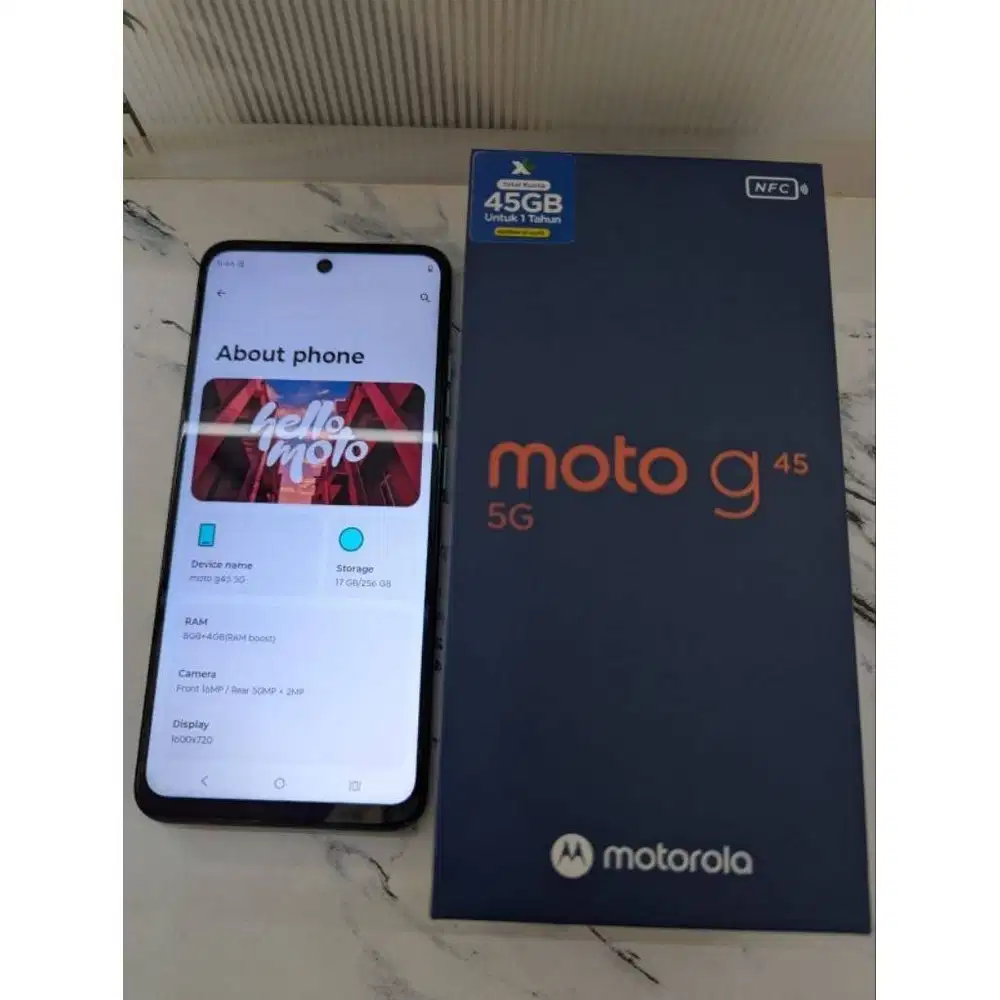 Motorola Moto G45 5G 8GB RAM / ROM 256GB fitur NFC fullset Original