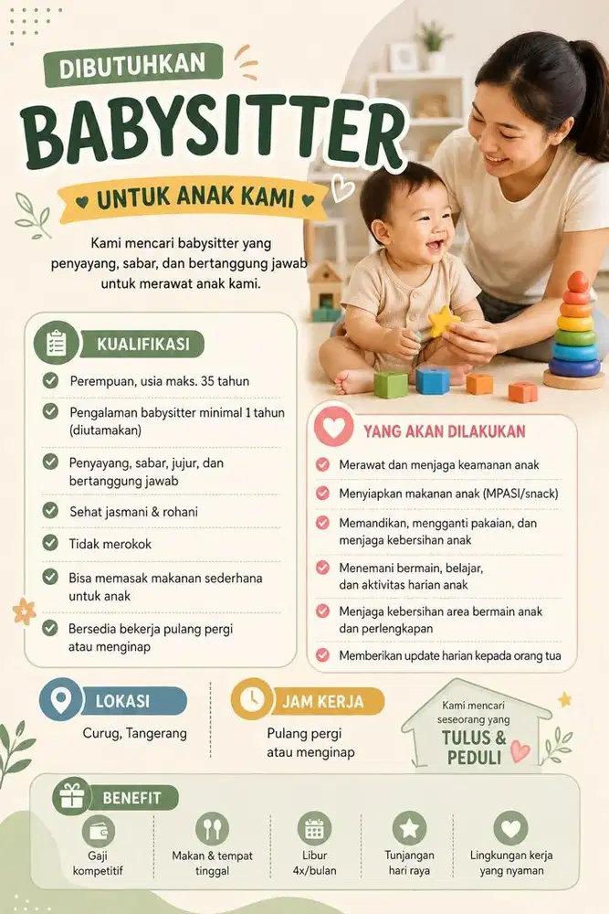Dicari segera - baby sitter