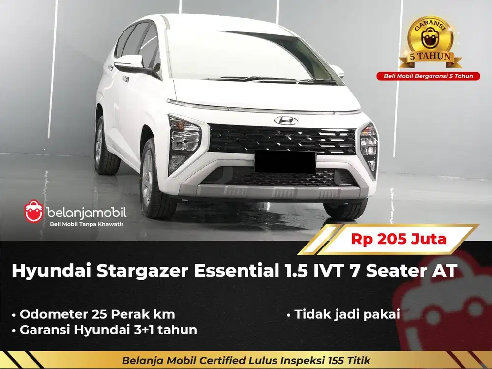 [ KM 25 PERAK ] Hyundai Stargazer Essential 1.5 IVT 7 Seater 2026/2025