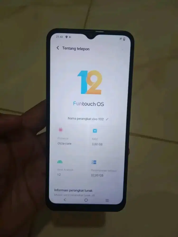 Vivo y02 3/32gb