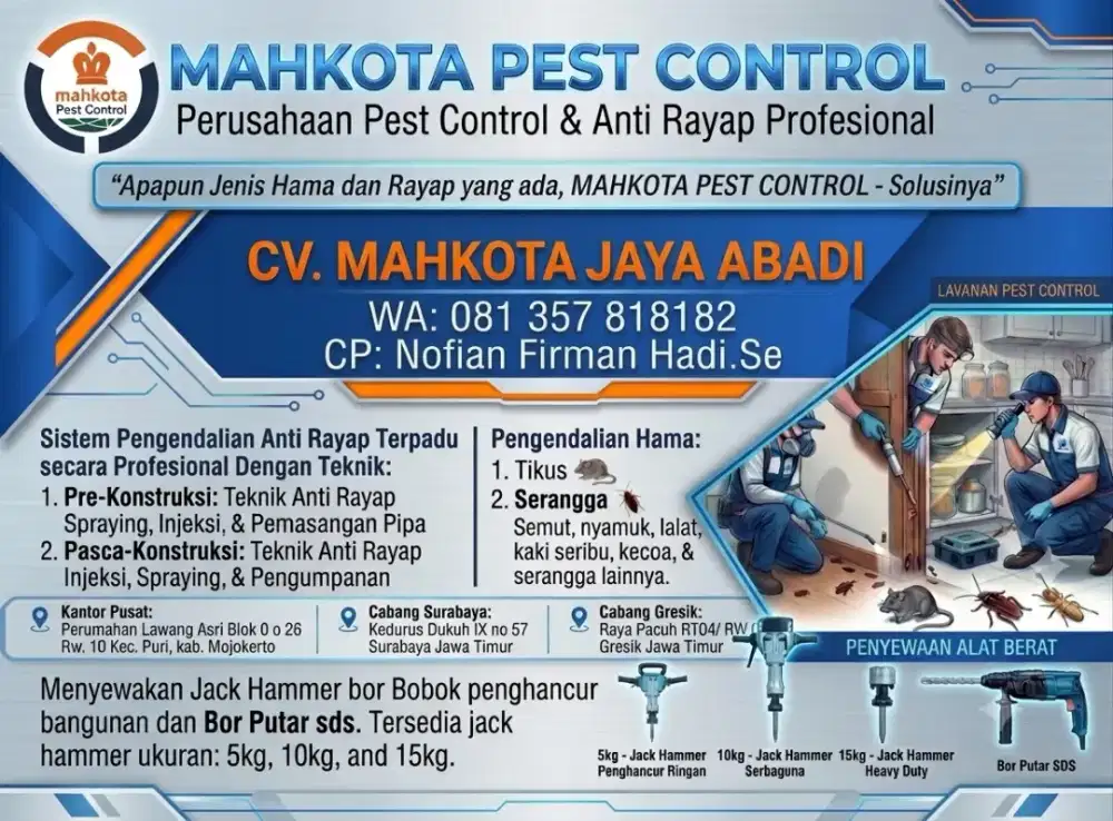 Peralatan Bangunan Bor Bobok Beton Jack Hammer