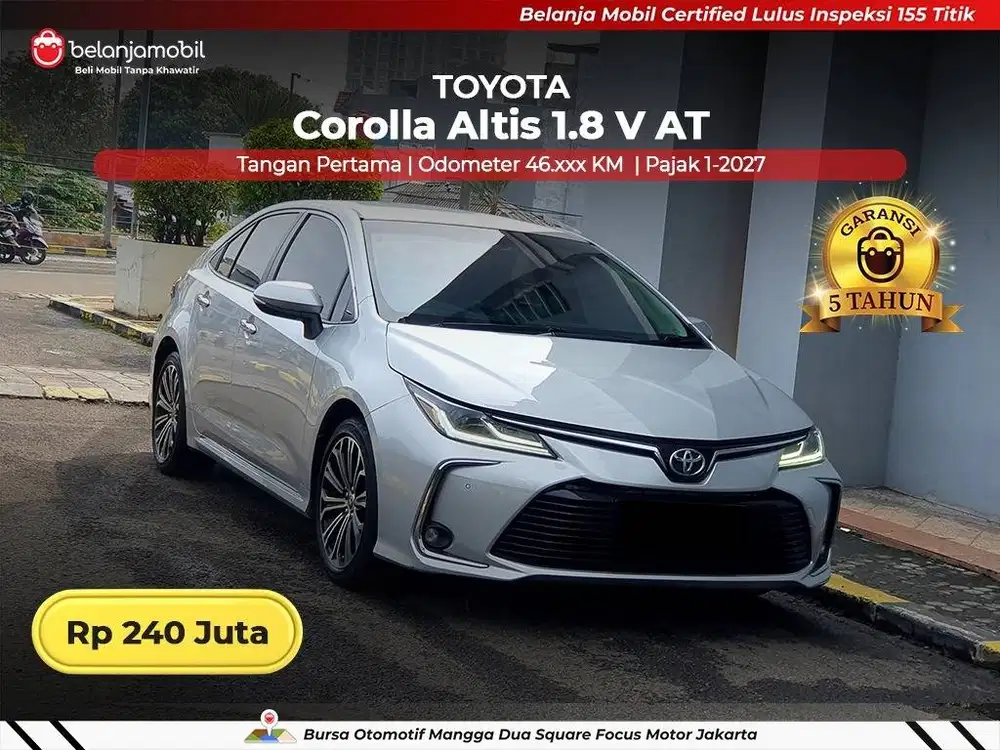 [ GARANSI 5TH ] Toyota Corolla Altis 1.8 V AT 2021/2022