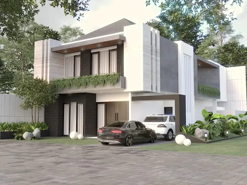 Rumah 2 Lantai Baru Minimalis Modern di Citraland Raffles Garden