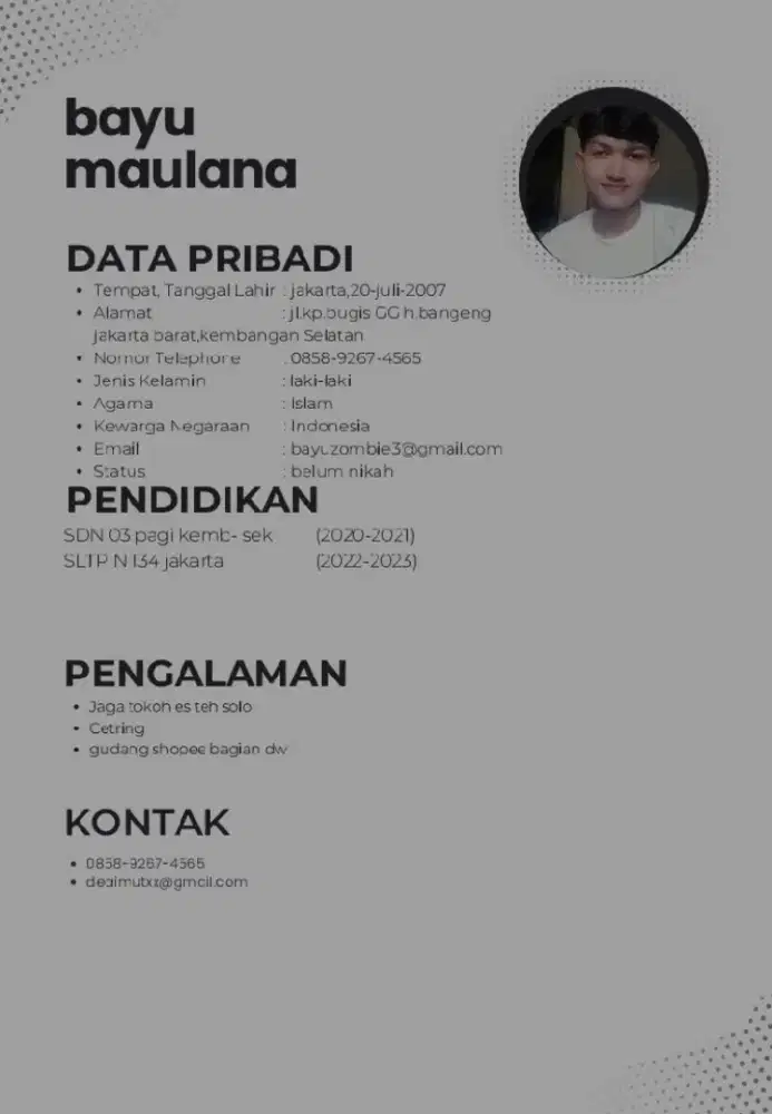 Info loker nya dong