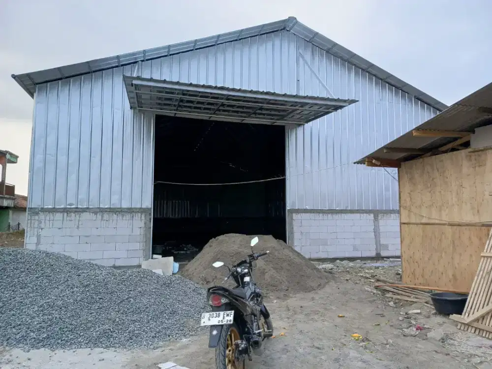 Kanopi gudang Kencur