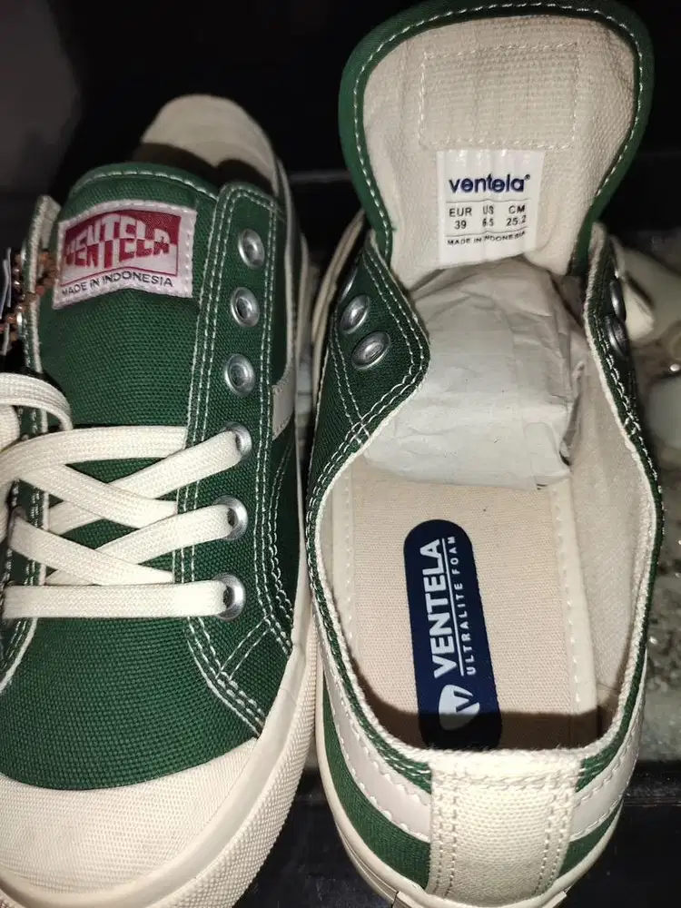 Sepatu ventela public low dark green casual