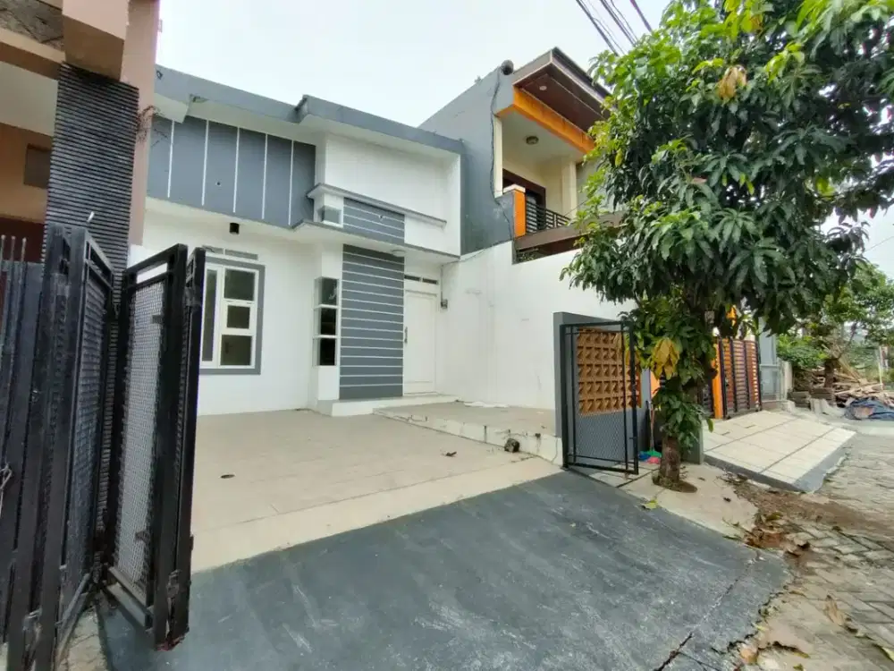 DIJUAL RUMAH MINIMALIS MEZZANINE DI PERUIMAHAN GRAHA HARAPAN BUMYAGARA, MUSTIKAJAYA