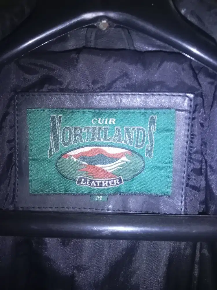 Jaket vintage kulit asli (cuir northlands leather) size M
