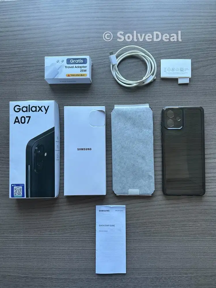 Samsung Galaxy A07 128GB Black Garansi Resmi SEIN Aktif Mulus
