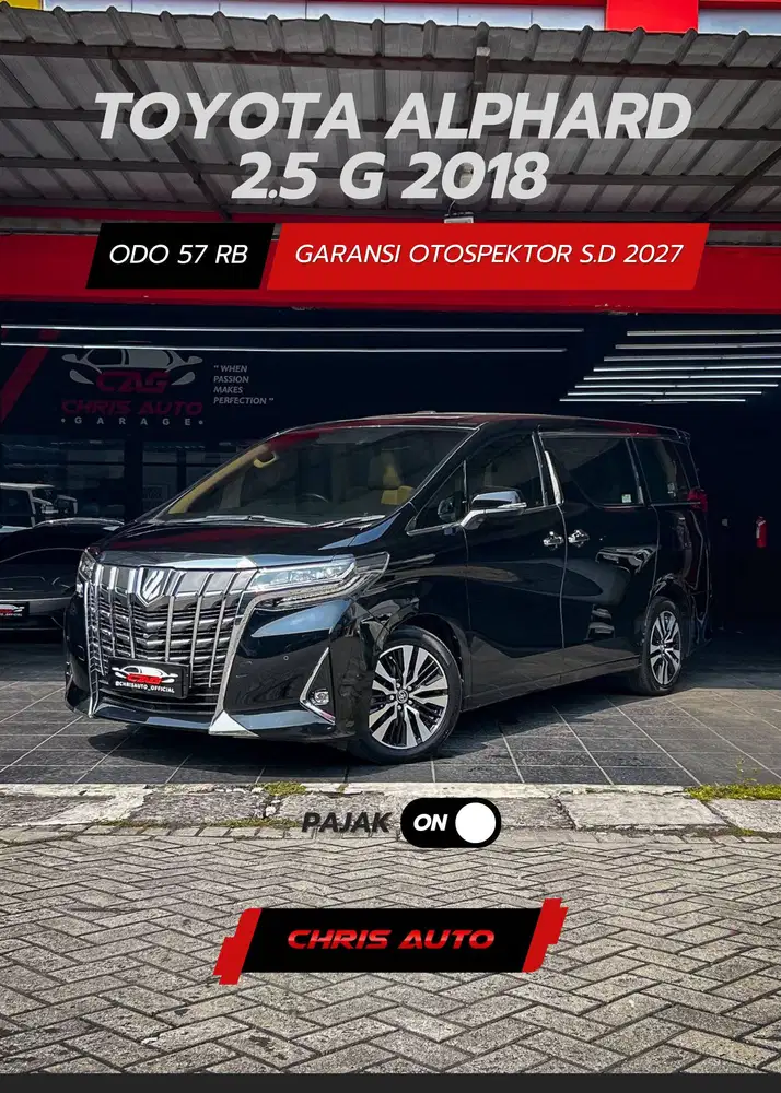 Odo 7b/thn Record Facelift Alphard G ATPM 2019 2018 Vellfire