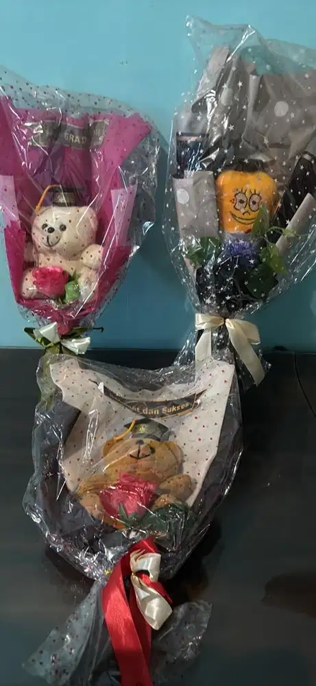 Buket boneka buket bunga graduation