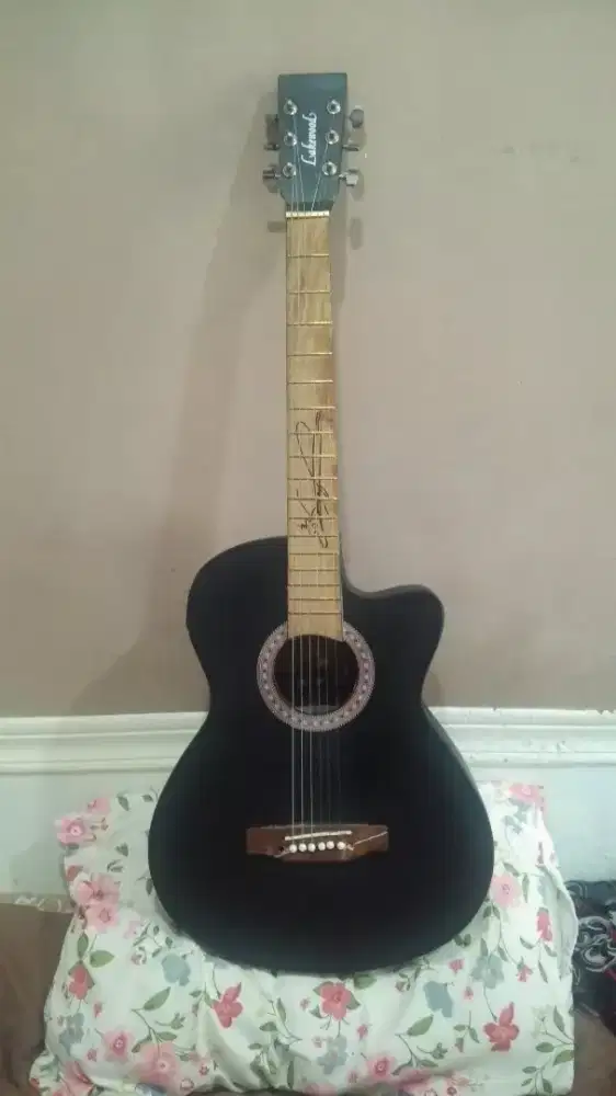 Gitar akustik electrik lakewood full senar normal jarang main sibuk