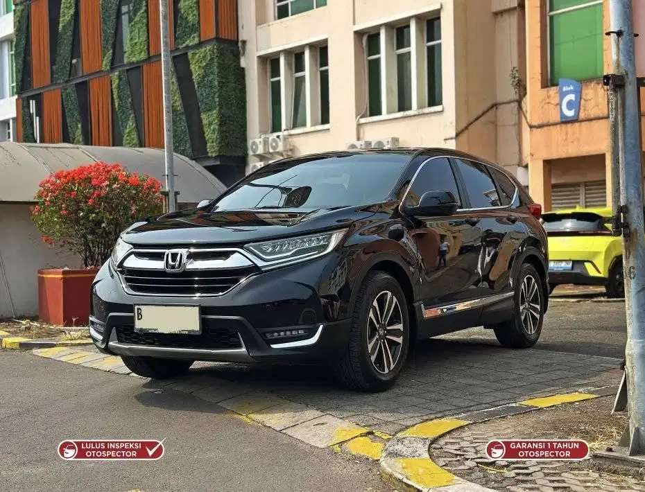 Honda CR-V Prestige Turbo 1.5 AT 2018 Hitam Service Record Garansi