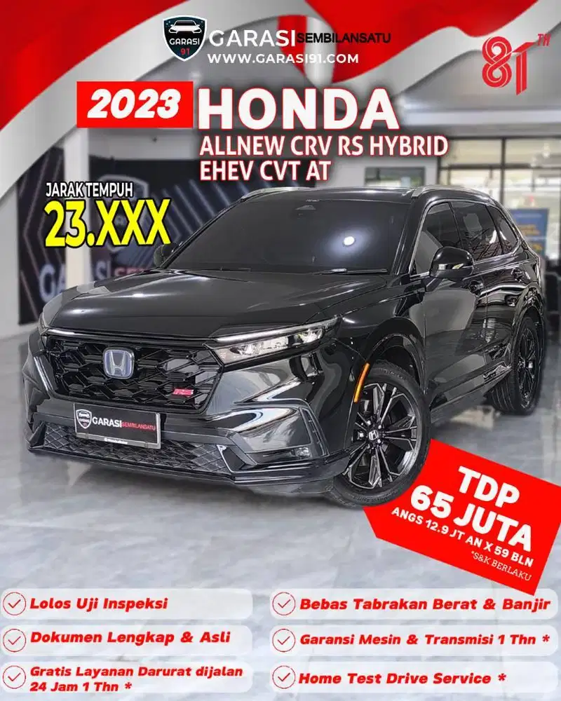 ‼️KM low Honda Allnew CRV RS Hybrid eHEV CVT AT 2023