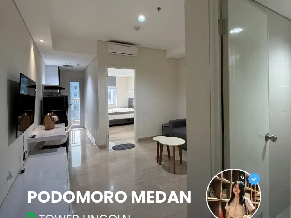 DIJUAL RUGI FULL FURNISHED APARTEMEN PODOMORO TOWER LINCOLN