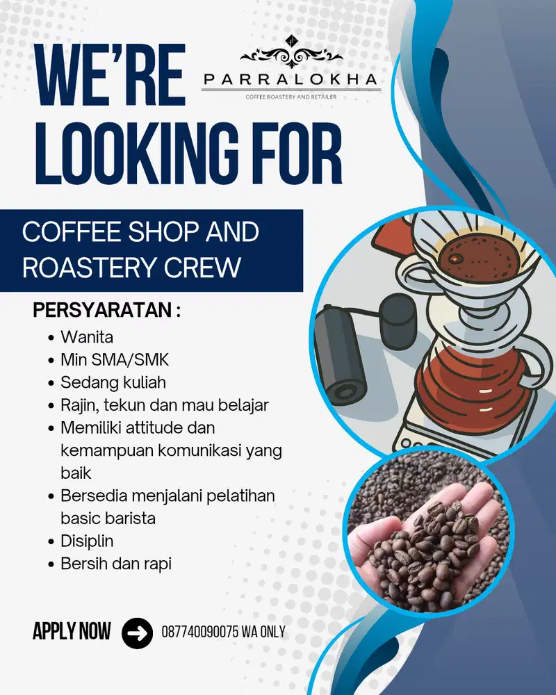 Crew Barista Coffee shop and roastery