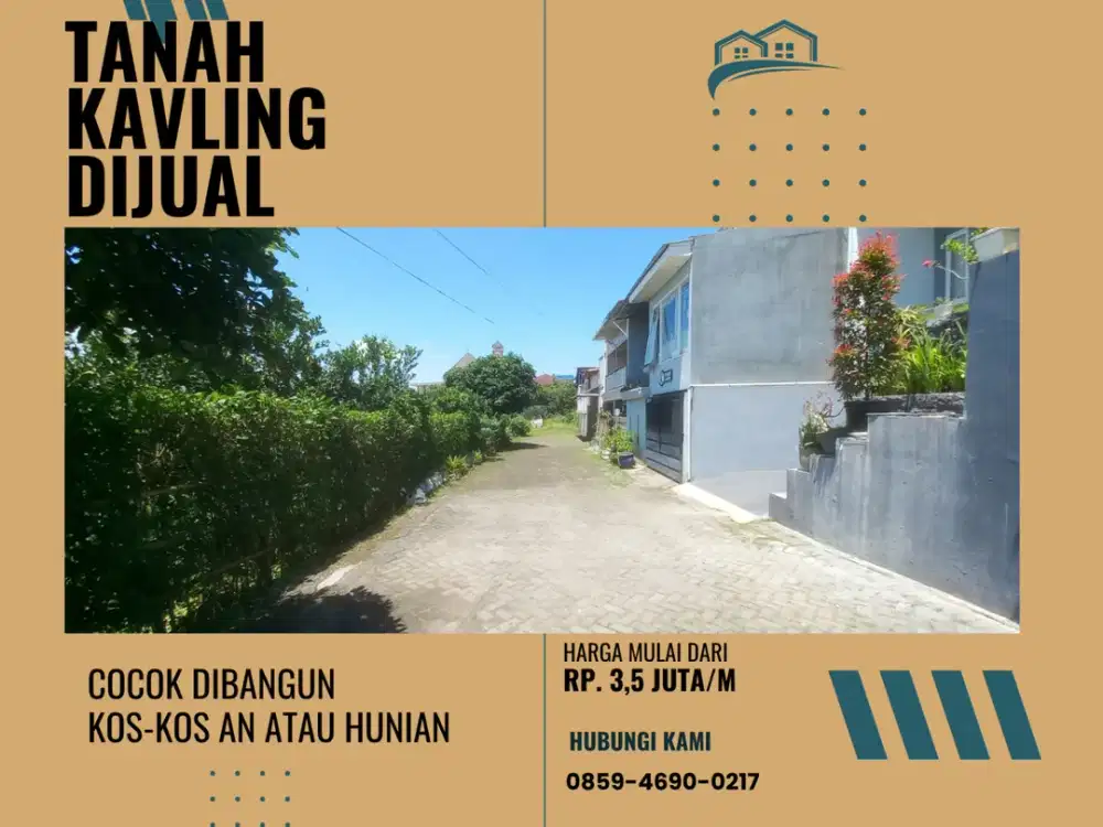 5 Menit Kampus Muhammadiyah Malang Tanah Malang Row Jalan 6 Meter Cocok Bangun Kos Kosan