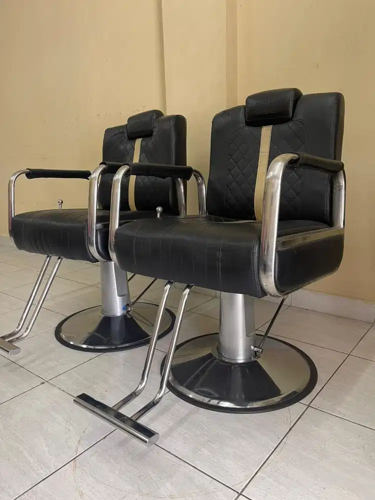 Kursi barbershop hidrolik bekas second bangku pangkas rambut salon