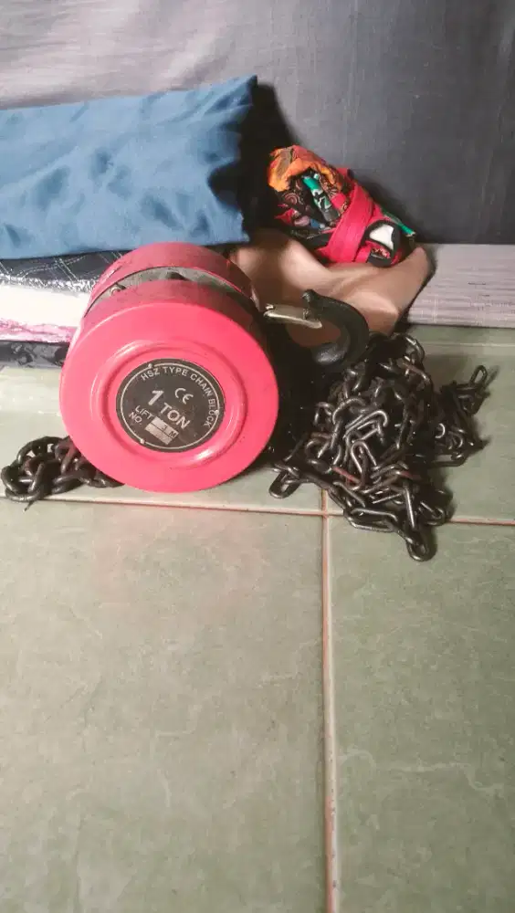 Katrol Chain Blok 1 Ton Rantai 3 M