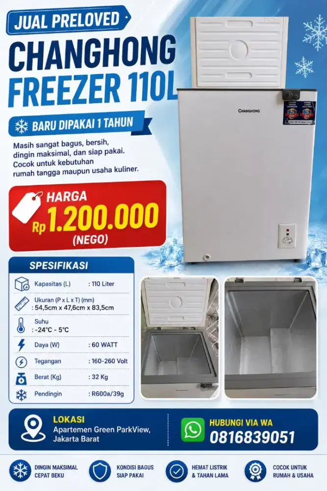 Freezer Jual Cepat