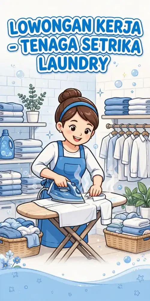 Dibutuhkan Tenaga Setrika Laundry