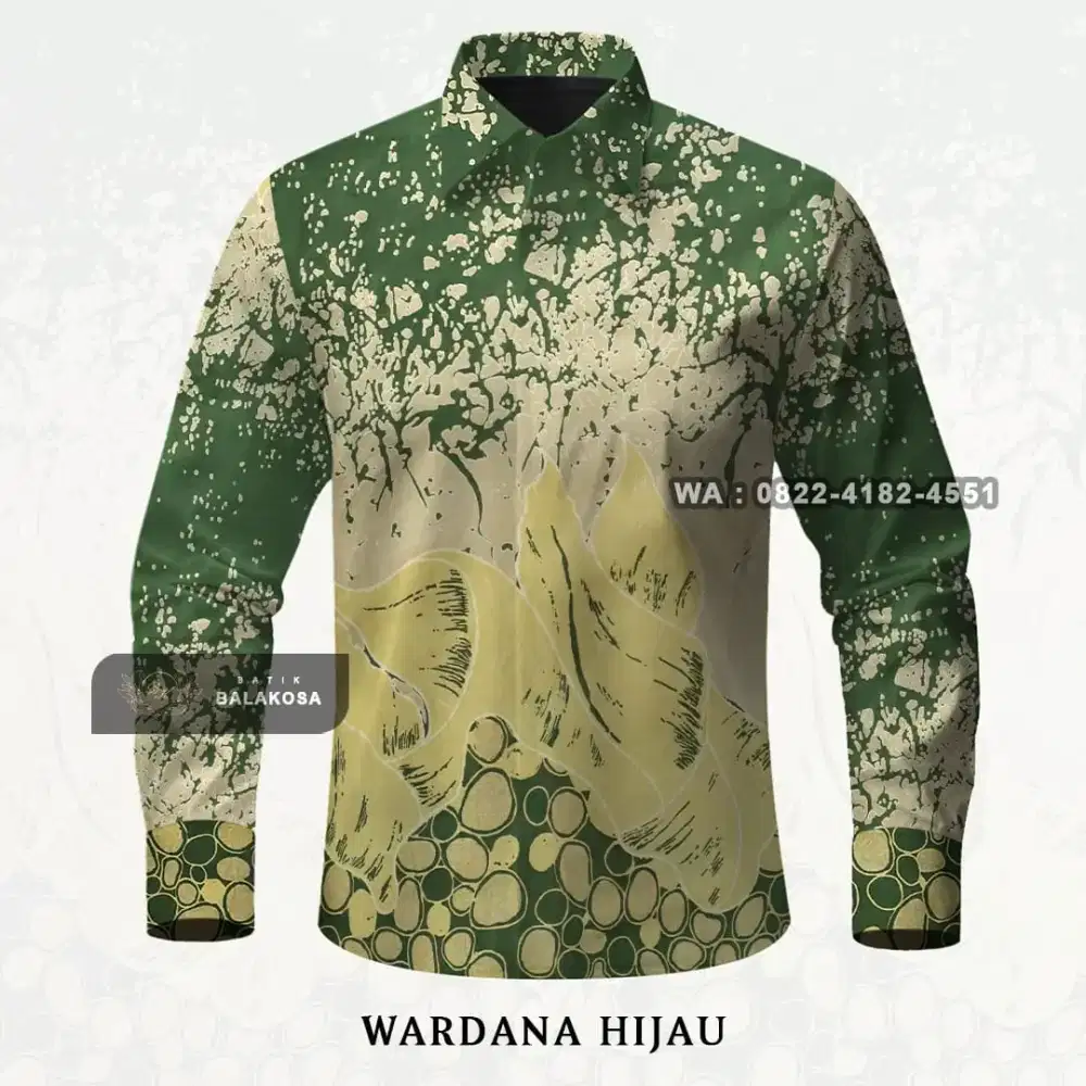 Setelan sarung kemeja Koko batik solo