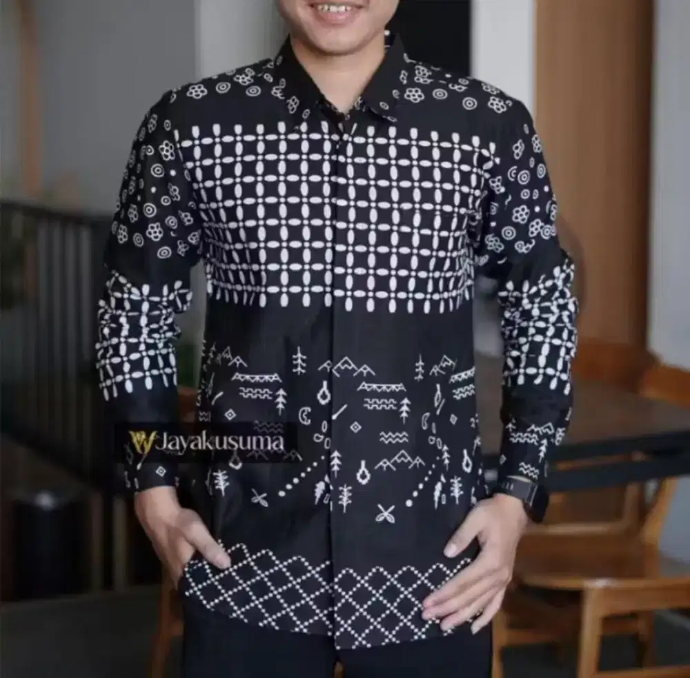 Kemeja batik solo asli