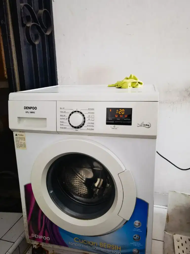 mesin cuci satu tabung 9kg merk denpoo