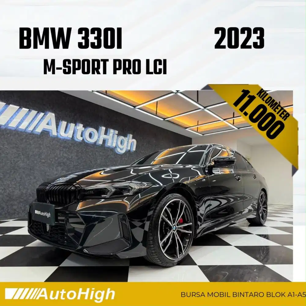 DP10% [Km11.000] 330i M-Sport 2023 Black Reg 2022 #AUTOHIGH