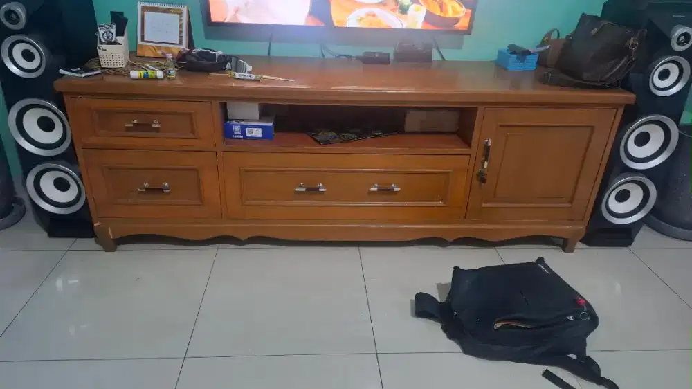 Meja TV Kayu 2 Meter