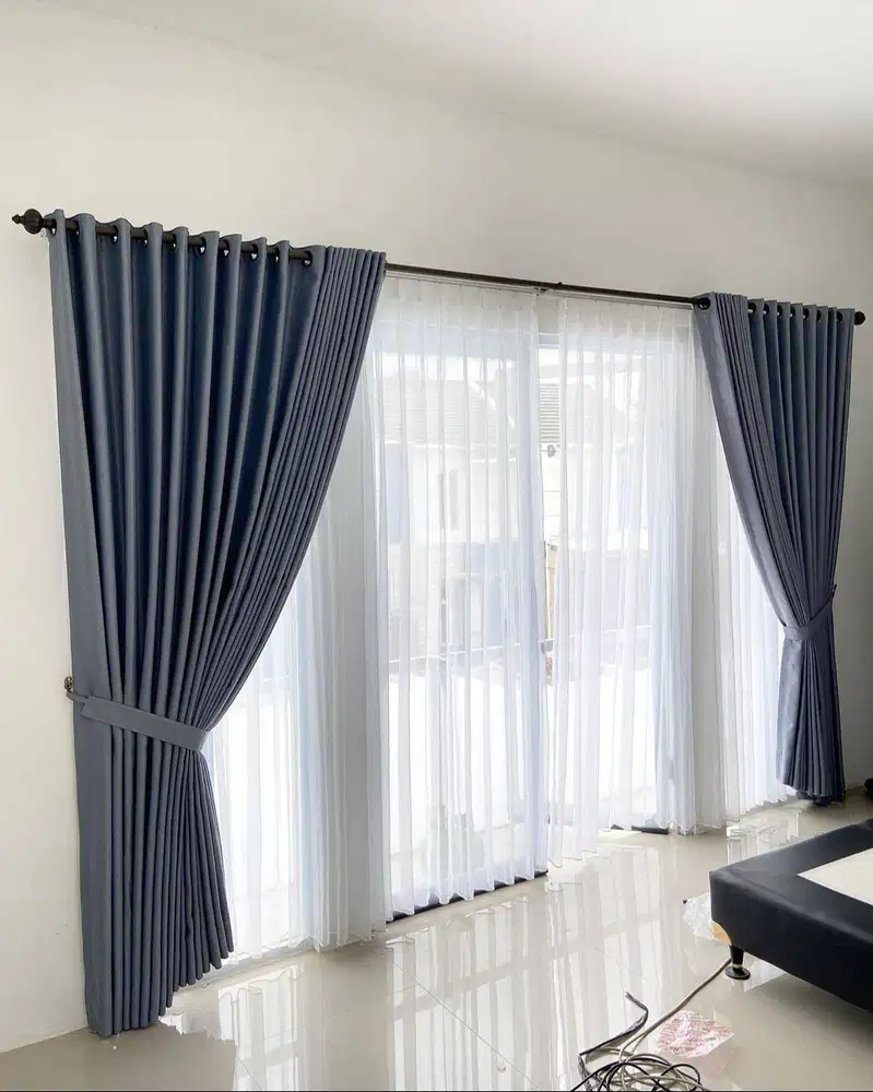 Jual gorden jendela model terbaru gorden pintu blackout gorden kantor