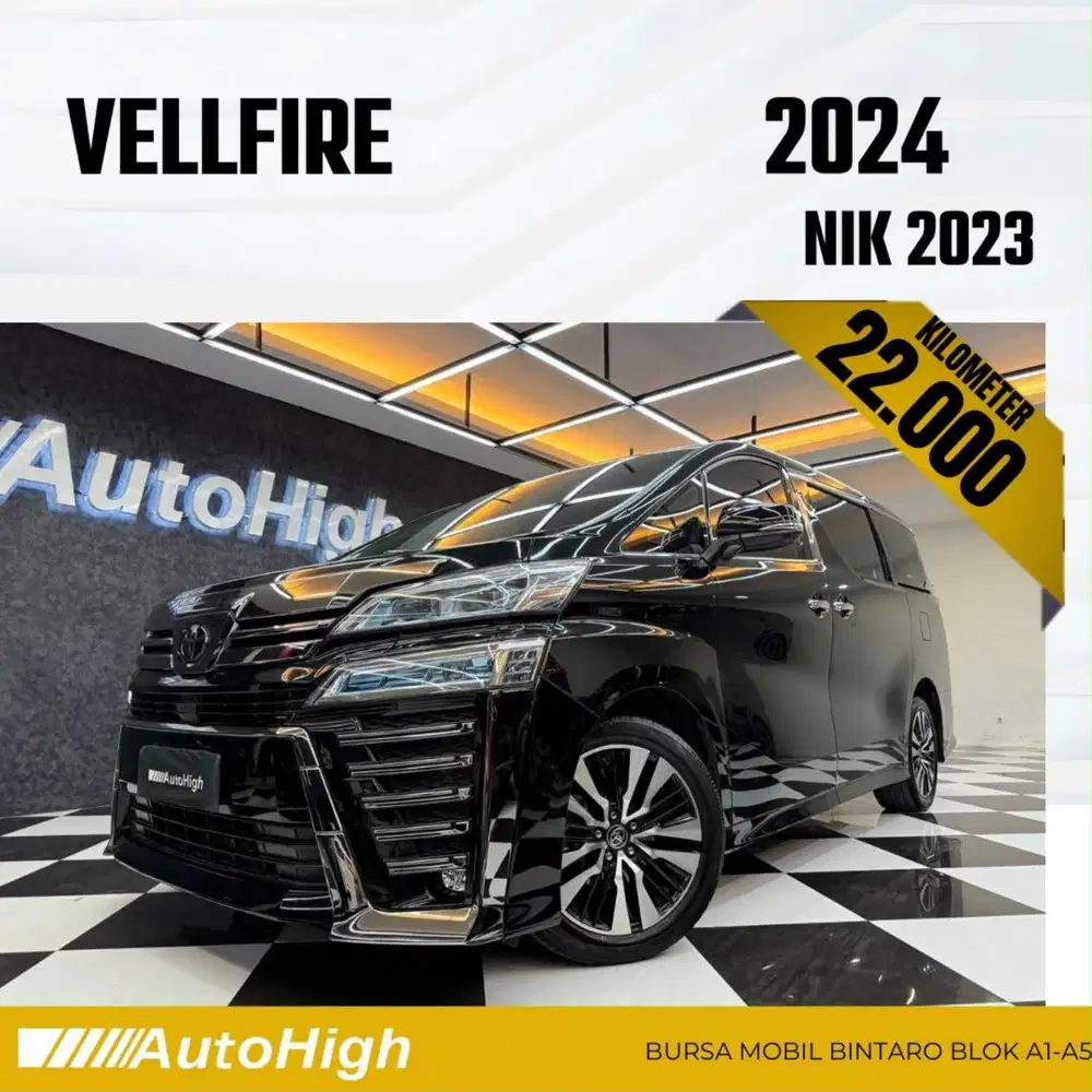 DP10% [Km22.000] Vellfire G 2023 Black Reg 2024 #AUTOHIGH