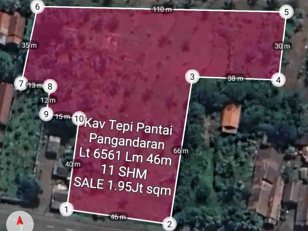 Kavling Pangandaran tepi pantai