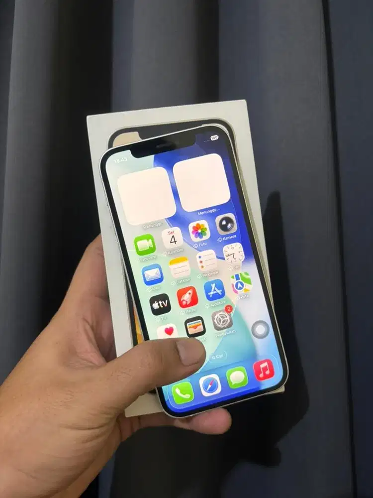 iPhone 12 128gb iBox Fullset Mulus 90% Bagus