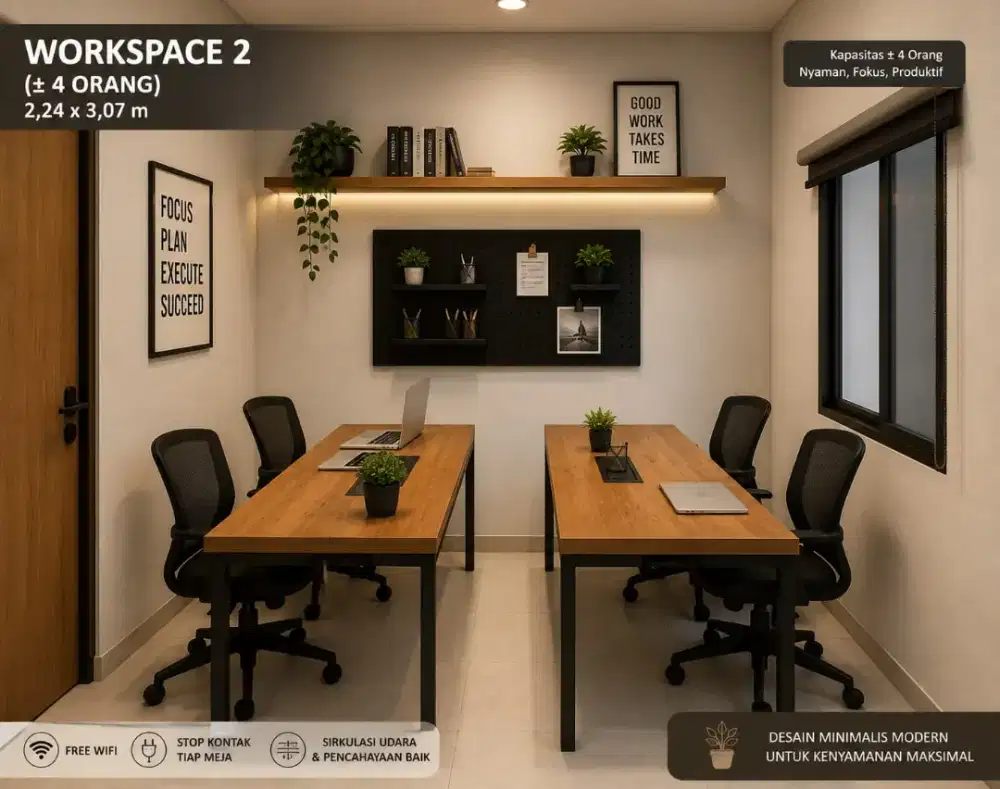 DISEWAKAN KANTOR SIAP PAKAI & VIRTUAL OFFICE MULAI Rp. 150.000,-