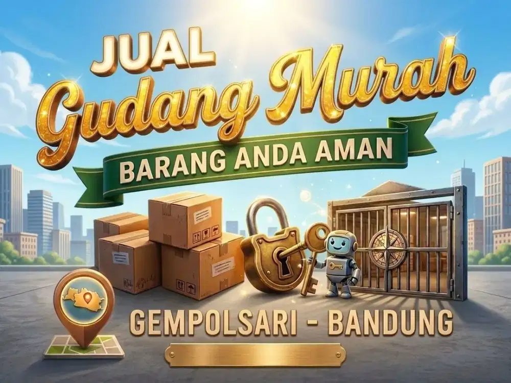 JUAL GUDANG DI GEMPOL SARI, CIJERAH, MELONG, BANDUNG KULON.