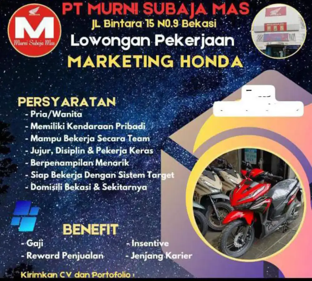 Lwongan kerja sales Honda