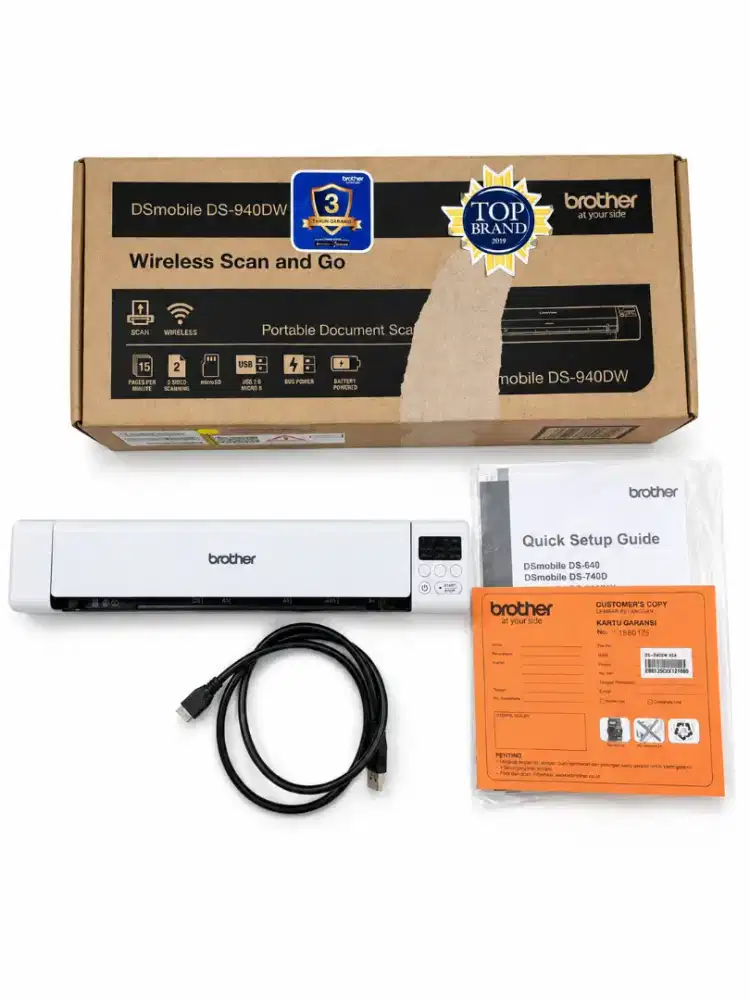 Dijual mobile scanner Brother DS-940DW
