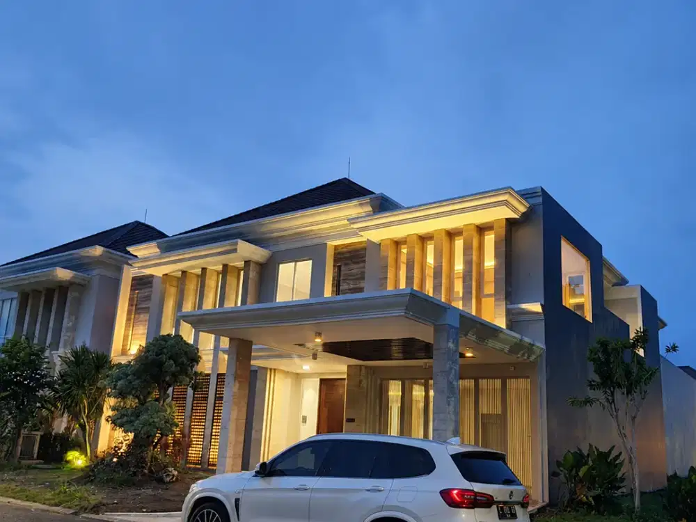 PAKUWON INDAH GOLF VIEW LIKE NEW 100% LEBAR 18 FULL ALL NEW RENOVASI, UPGRADE, SEMI FURNISHED
