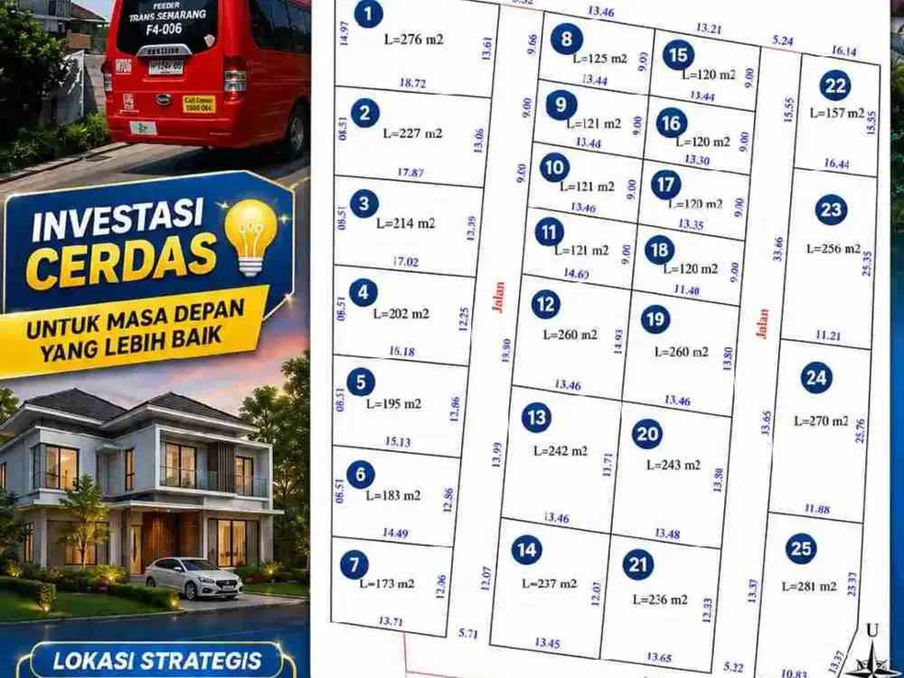 tanah kavling murau bisa dicicil di cepoko gunungpati