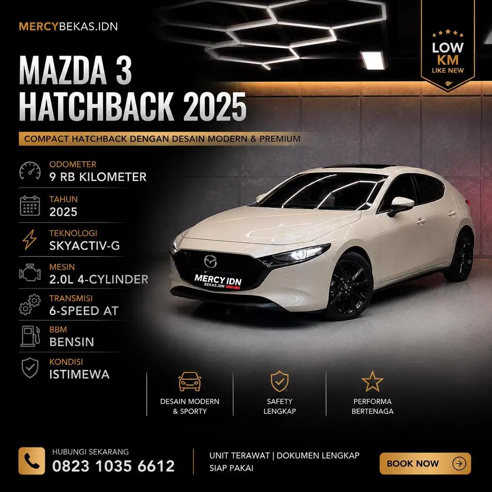KM 9 rb Mazda 3 Hatchback 2025