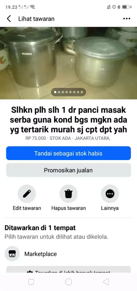 Slhkn plh slh 1 dr panci masak serba guna kond bgs mgkn ada yg perlu