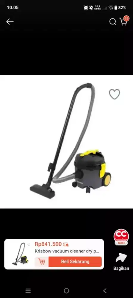 Vacum cleaner krisbow frvcdy1.8