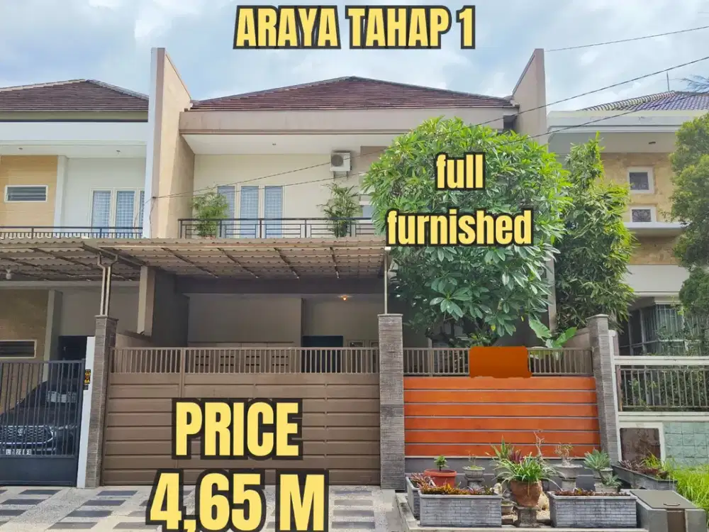 FULL FURNISHED RUMAH MODERN TERAWAT GALAXY BUMI PERMAI TAHAP 1 SURABAYA TIMUR. DEKAT GALAXY MALL, ITS, MANYAR, Dsb