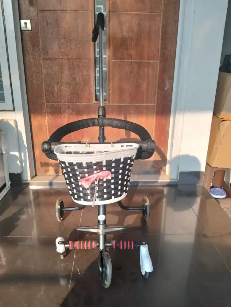 Stroller baby 5 roda LED travel balita lipat