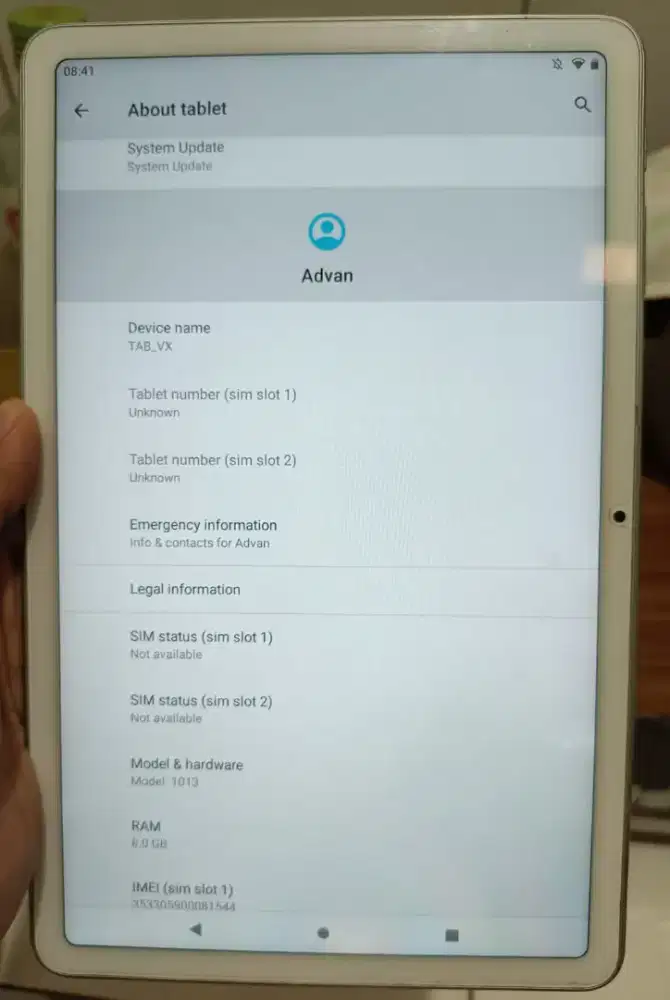 ADVAN TAB VX 8/128GB