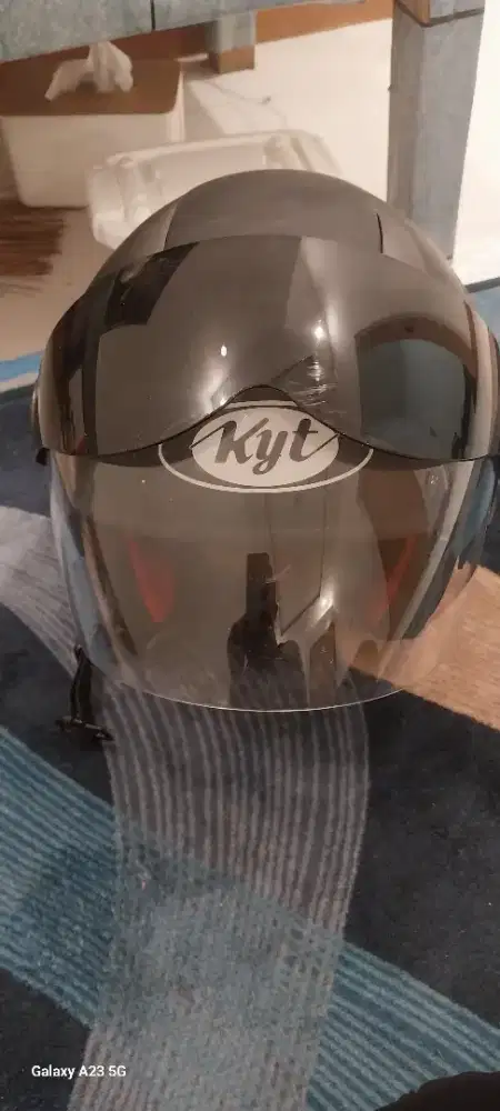 Helm kyt 2 visio hitam doff