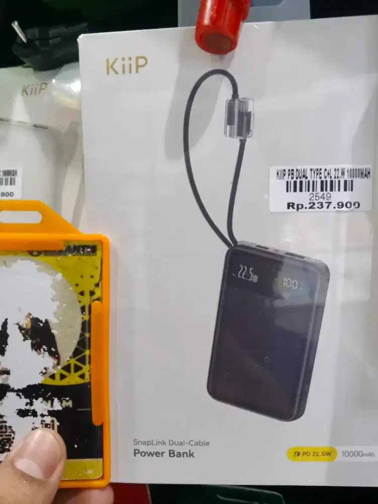 POWERBANK KIIP DUAL TYPE C + L 22,5W 10.000Mah