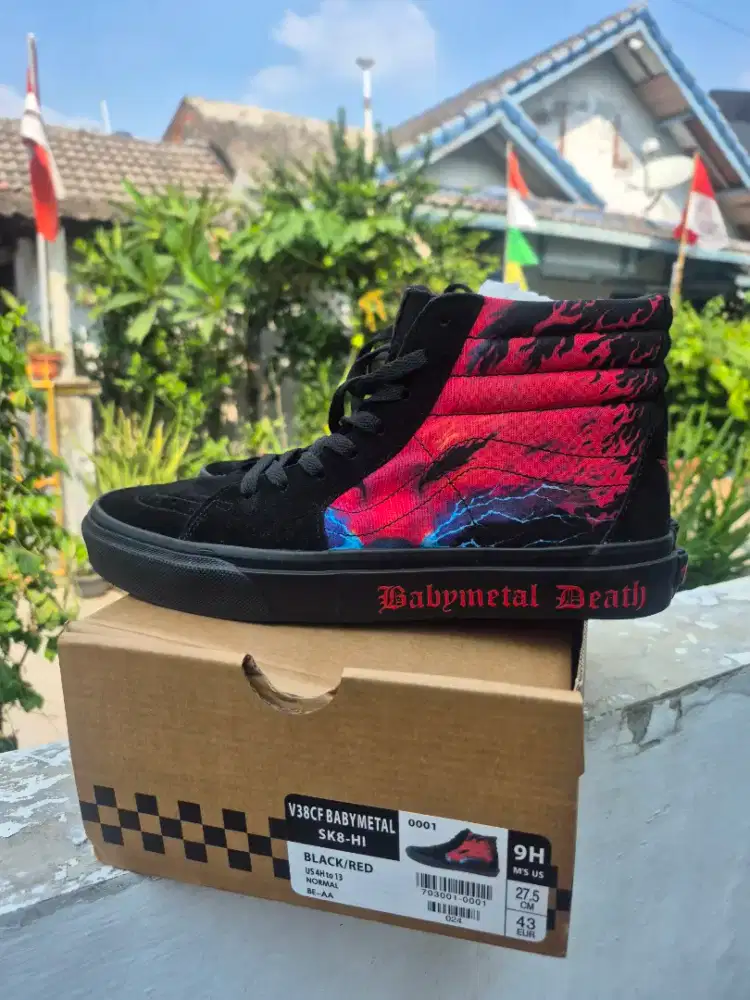 WTS PRELOVED ORIGINAL VANS SK8-HI × BABYMETAL